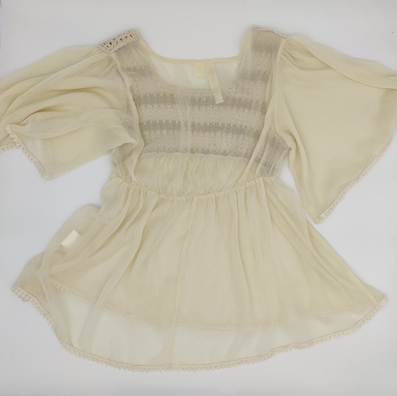 Adiva flutter sleeve top S - Picture 2 of 6